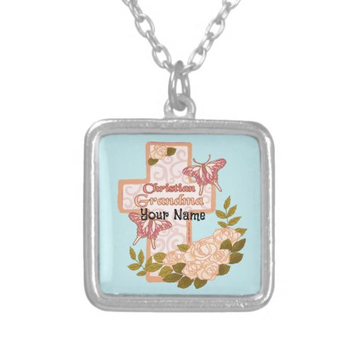 Christian Grandma Silver Plated Necklace