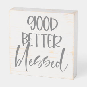 Christian Gray Wood Sign