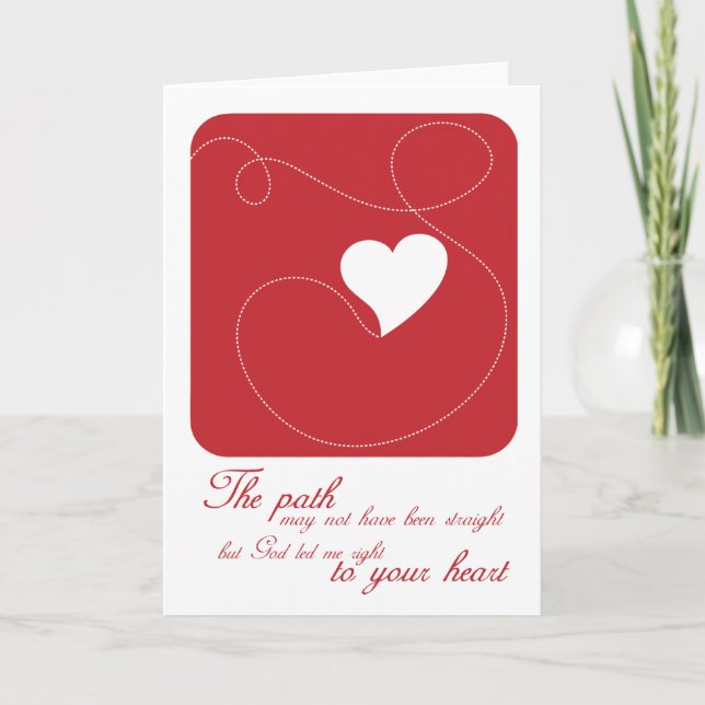 Christian greeting card: The Path to Your Heart Card (Front)