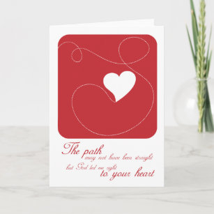 Christian greeting card: The Path to Your Heart Card