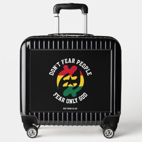 Christian GYE NYAME Adinkra Ghana Flag Cabin Luggage