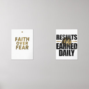 Christian Gym Shirt Faith Over Fear Workout Moti Wall Art Sets