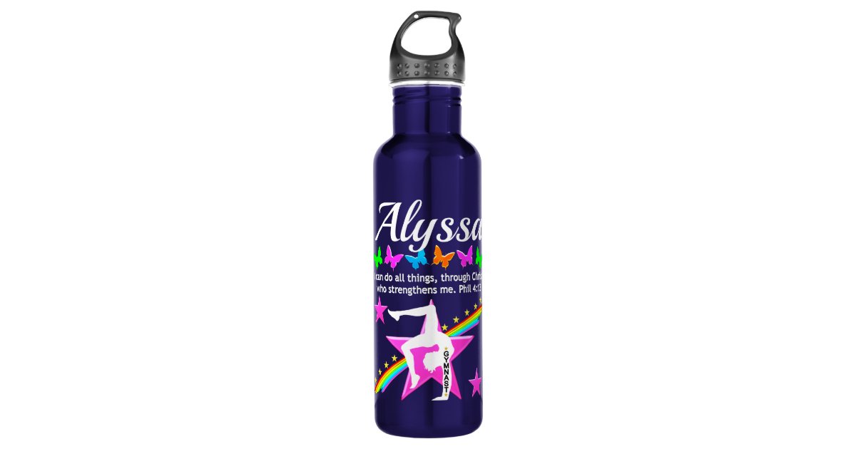 Gymnastics Water Bottle Gymnastics Gifts Gymnast Water Bottle Personalized Water  Bottle Kids Water Bottle Teen Gift Gymnast Gift 