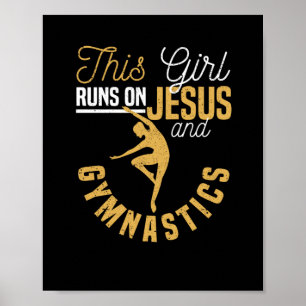 Christian gymnast This girl runs up Poster