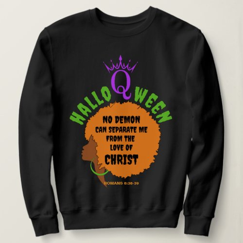 Christian HALLOQWEEN Afro Halloween Sweatshirt