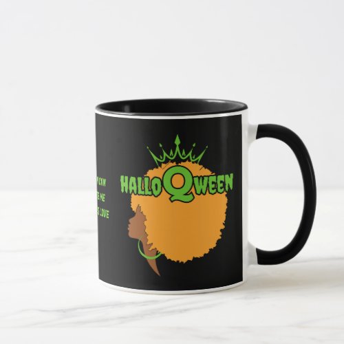 Christian HALLOQWEEN Afro Queen Halloween Mug