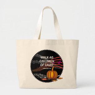 Christian Halloween CHILDREN OF LIGHT Large Tote Bag