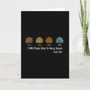 Christian Halloween I Will Praise Him In Every Sea Card