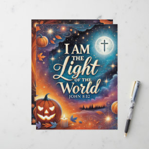 Christian Halloween Scripture Scrapbook Paper