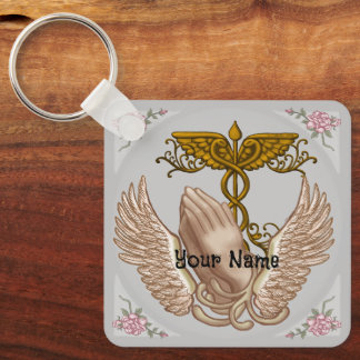 Christian Hands Nurse  Keychain