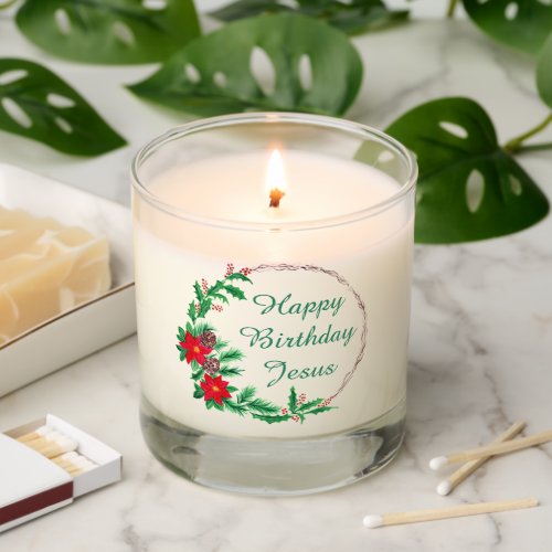 Christian Happy Birthday Jesus Christmas Scented Candle