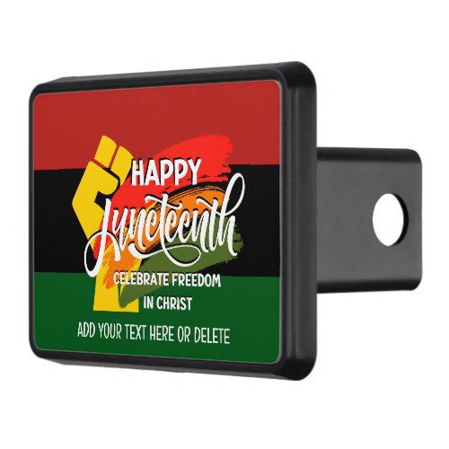 Christian HAPPY JUNETEENTH Pan African Hitch Cover
