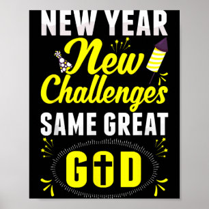 Christian Happy New Year New Challenges Same Great Poster