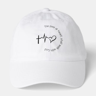 Christian hat “ Pure at heart”