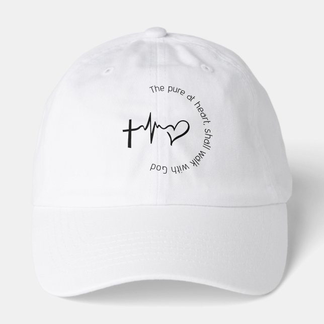 Christian hat  “ Pure at heart” (Front)