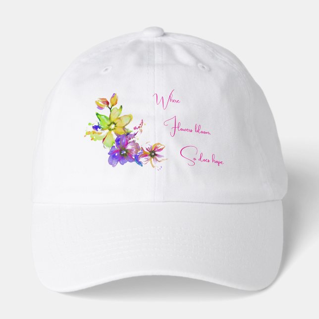 Christian Hat, where flowers bloom Hat (Front)