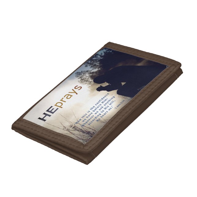 Christian HE PRAYS Tri-fold Wallet (Bottom)