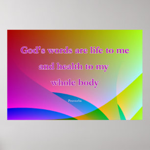 Christian Healing Quote Poster