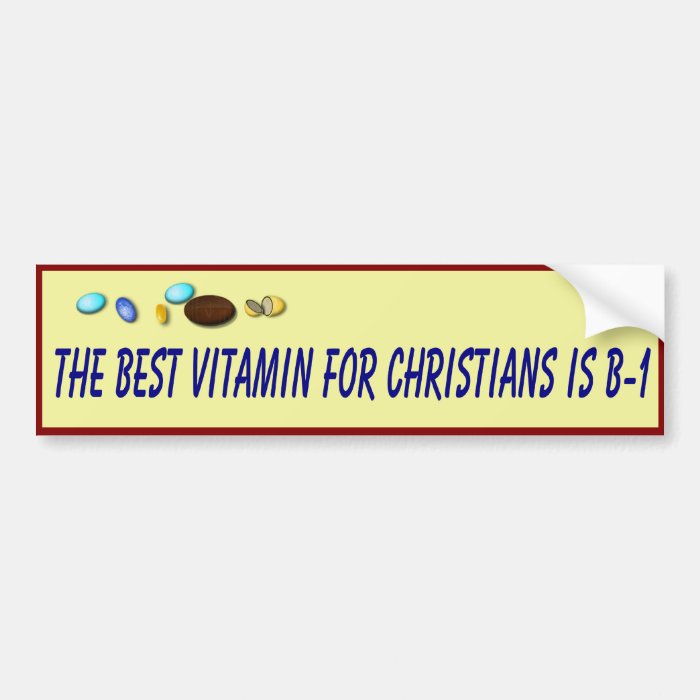Christian Health Advise Bumper Sticker