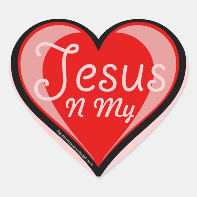 Christian Heart Sticker (Front)