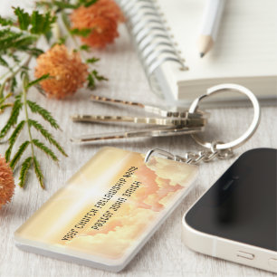 Christian Heavenly Cloud Church Business Keychain