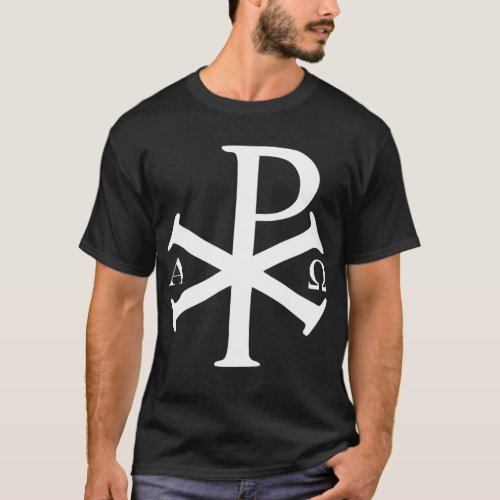 Christian History Alpha Omega Chi Rho byzantine Ch T_Shirt