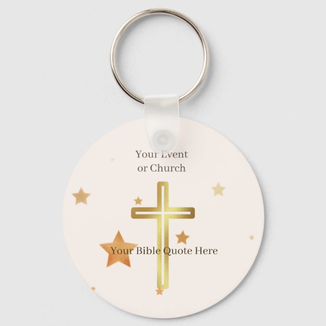 Christian Holiday Church Favor: Bulk Keychain (Front)