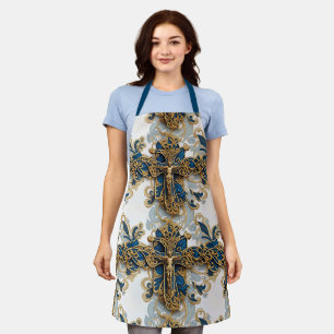 Christian Holy Cross Pattern Apron