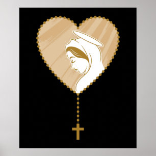 Christian Holy Rosary Poster