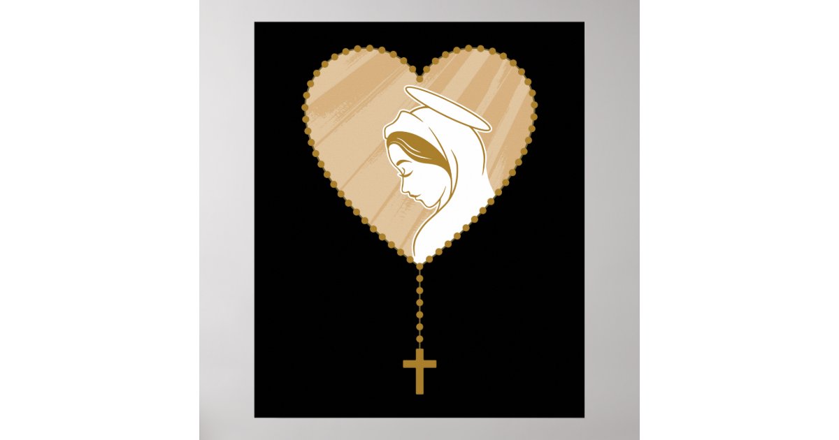 Christian Holy Rosary Poster | Zazzle