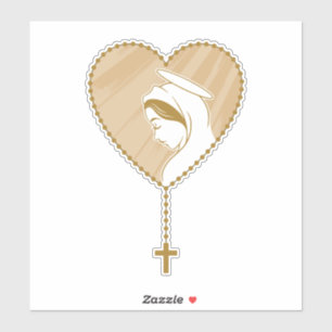 Christian Holy Rosary Sticker