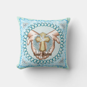 Christian Holy Spirit Hands Throw Pillow