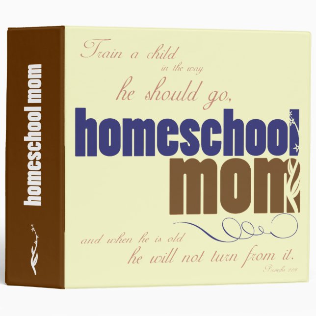 Christian homeschool binder: Homeschool Mom Binder (Front/Spine)