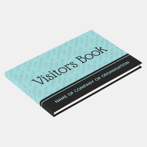 Christian HONOR THE LORD Personalized Visitors Guest Book