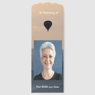 Christian Hot Air Balloon Memorial Keepsake Bookmarks