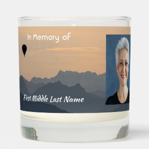 Christian Hot Air Balloon Memorial Keepsake  Scented Candle