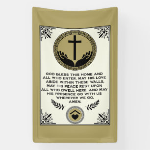 Christian House Blessing Banner