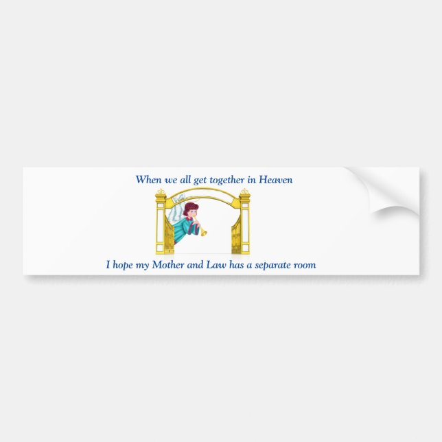 Christian Humor Bumper Sticker (Front)