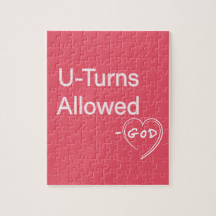 Christian Humor Puzzles U-Turns Allowed - God