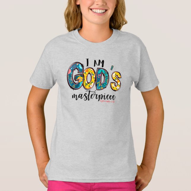 Christian I Am God's Masterpiece  T-Shirt (Front)