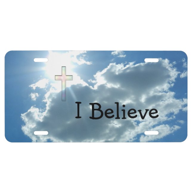 Christian I Believe License Plates (Front)