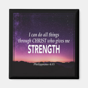 Christian   I CAN DO ALL THINGS   Philippians 4:13 Magnet
