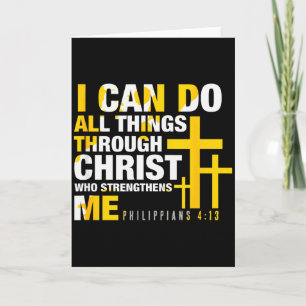 Christian - I Can Do All Things Through Christ  Card