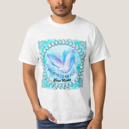 Christian I Can Fly  custom name T_Shirt