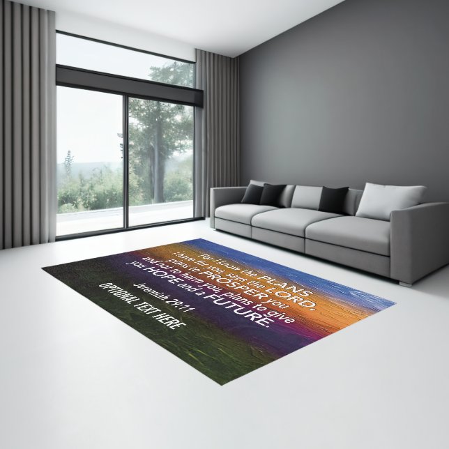 Christian I KNOW THE PLANS Jeremiah 29:11 Rug (Insitu (Indoor 3))