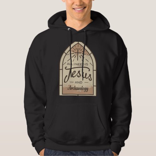 Christian I Love Jesus and Archaeology Lover Chris Hoodie