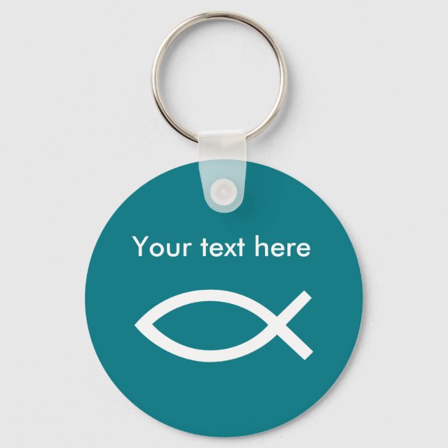 Christian Ichthys Symbol Keychain (Front)