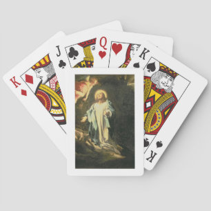 Christian in the Garden of Gethsemane 3 Poker Cards