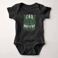 Christian Infant Shirt: God Answers Prayers Baby Bodysuit