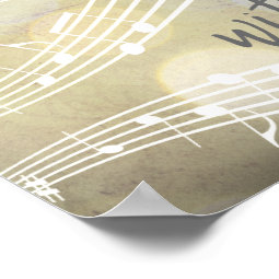 Christian Inspiration: Get in Tune with God Quote Poster | Zazzle